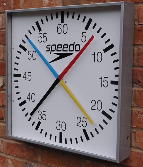 5 Speedo Cased Pace Clocks