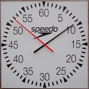 4 Speedo Battery Pace Clocks (open face)