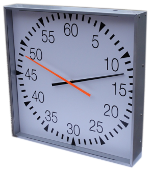 Pace Clock Cased Square Battery